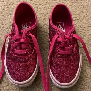 Pink glitter vans